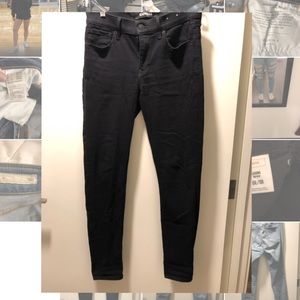 Mid rise black skinny jeans